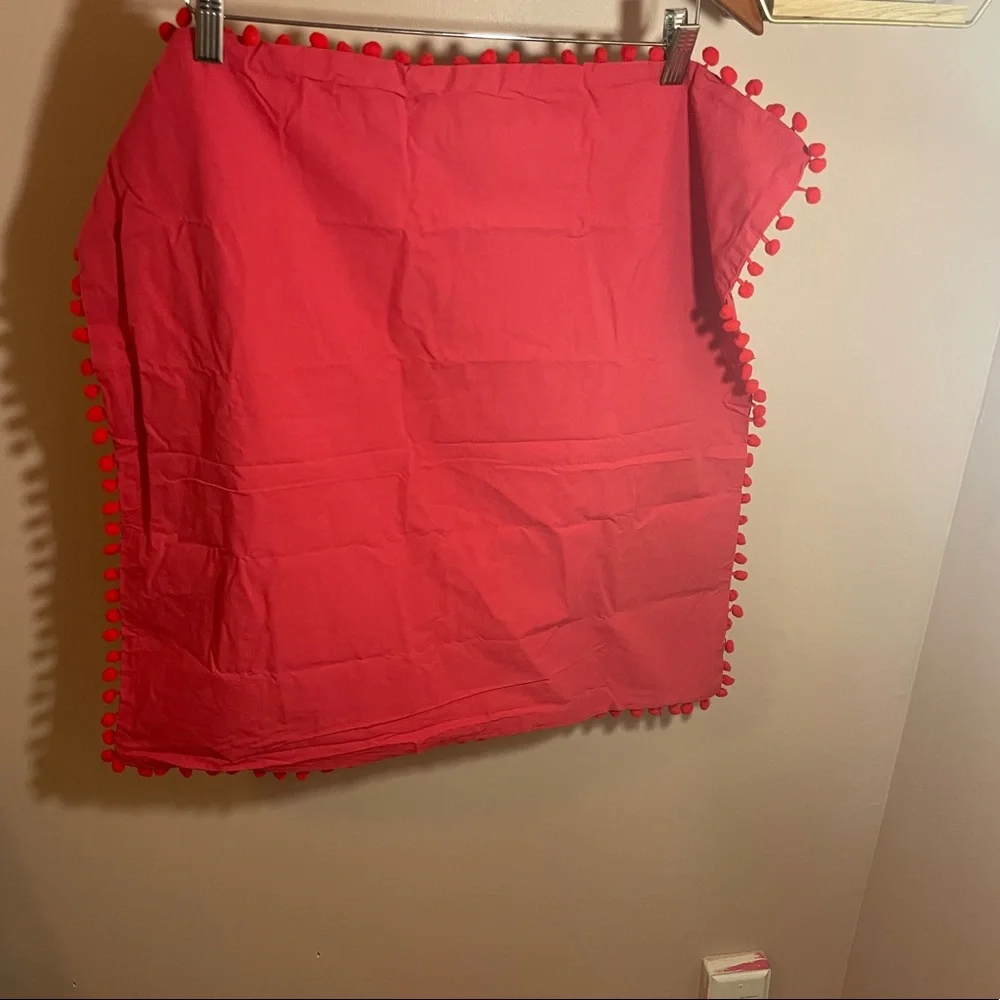 Decorative Throw Pillow Covers with Pom Poms, Pack of 2 - Picture 3 of 6